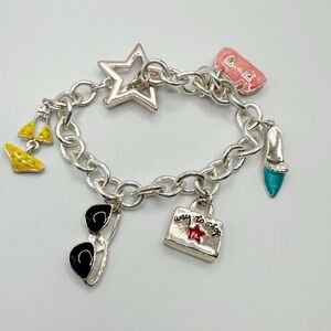 Macy’s Department Store Limited Edition Silver Tone Charm Bracelet